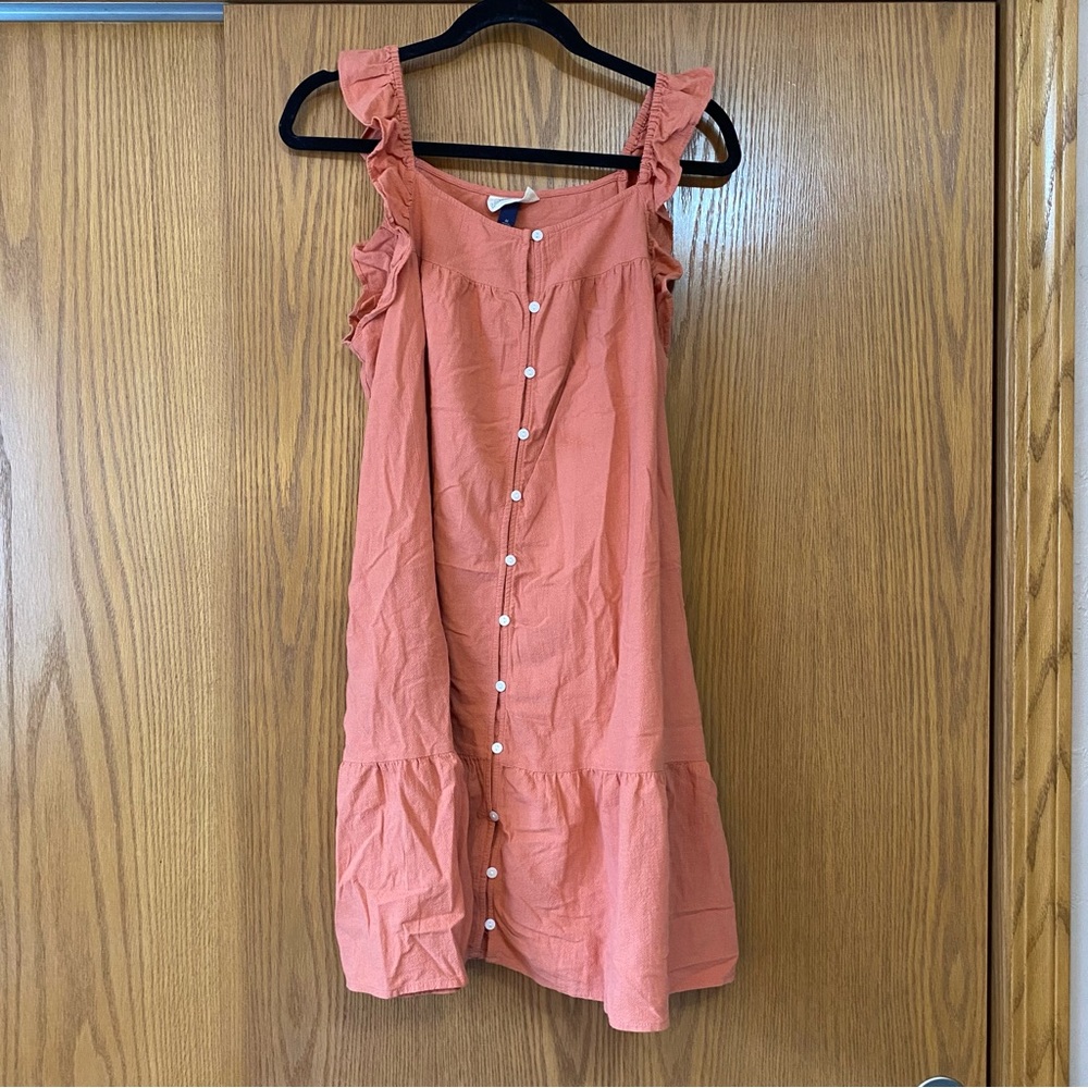 Universal Thread Terracotta Button-Front Dress